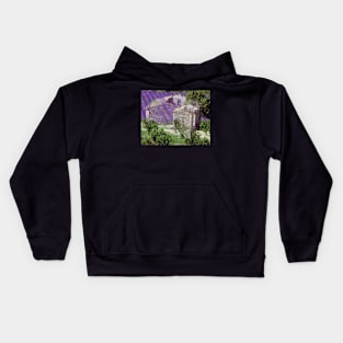 Lavender, collage Kids Hoodie